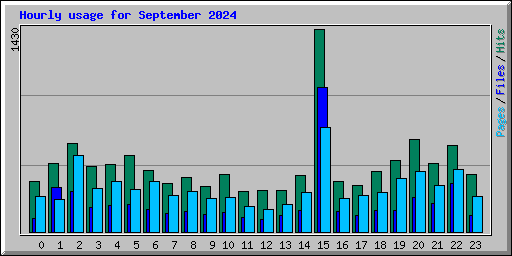 Hourly usage for September 2024