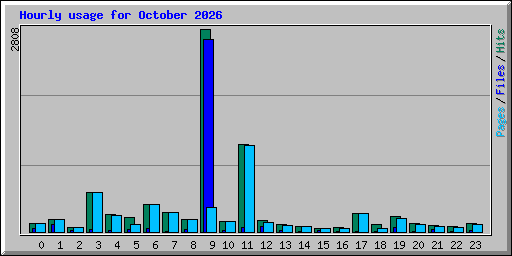 Hourly usage for October 2026